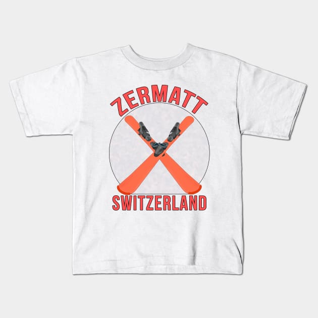 Zermatt, Switzerland Kids T-Shirt by DiegoCarvalho